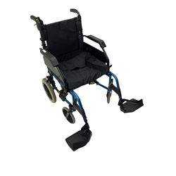 Roma Medical Manual Wheelchair with power pack and accessories. - THIS LOT IS TO BE COLLECTED BY APPOINTMENT FROM DUGGLEBY STORAGE, GREAT HILL, EASTFIELD, SCARBOROUGH, YO11 3TX