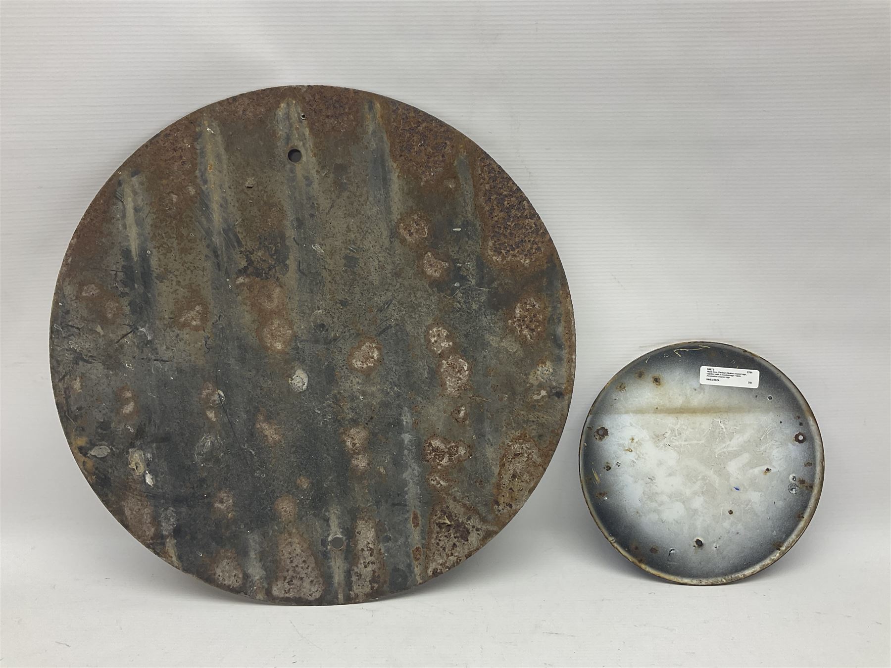 Ward Bros Sherburn Malton enamel sign, together with a Scarborough Hotels Association enamel sign, Malton sign D46cm 