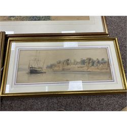 Collection of 19th century and later watercolours, artists including D Hayward, George Barnard, Andrew D Barlow, E Cleave Smith, TS Robins, RW Fraser, etc