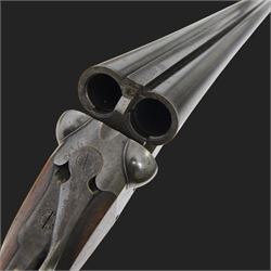 William Cashmore 12 bore, double trigger, boxlock ejector side by side double barrel shotgun with 71cm (28