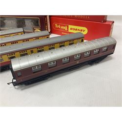 Various makers ‘00’ gauge - twenty three passenger coaches to include buffet cars, sleeping cars, utility van, Pullman coaches etc; mostly Hornby/Tri-Ang boxed (23) 