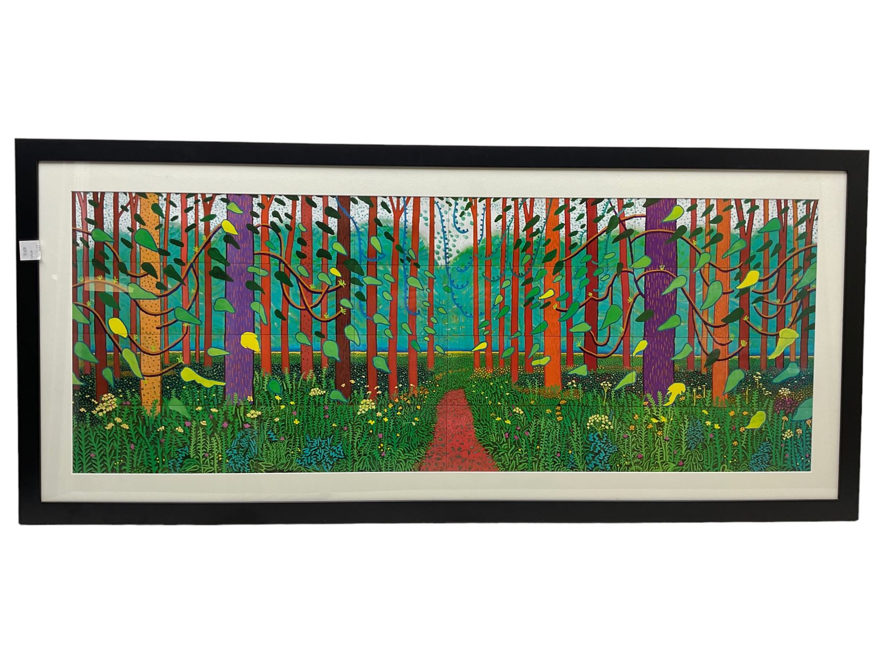 David Hockney 'Garrowby Hill' print, together with a collection of contemporary prints after Van Gogh, Lady Butler, etc