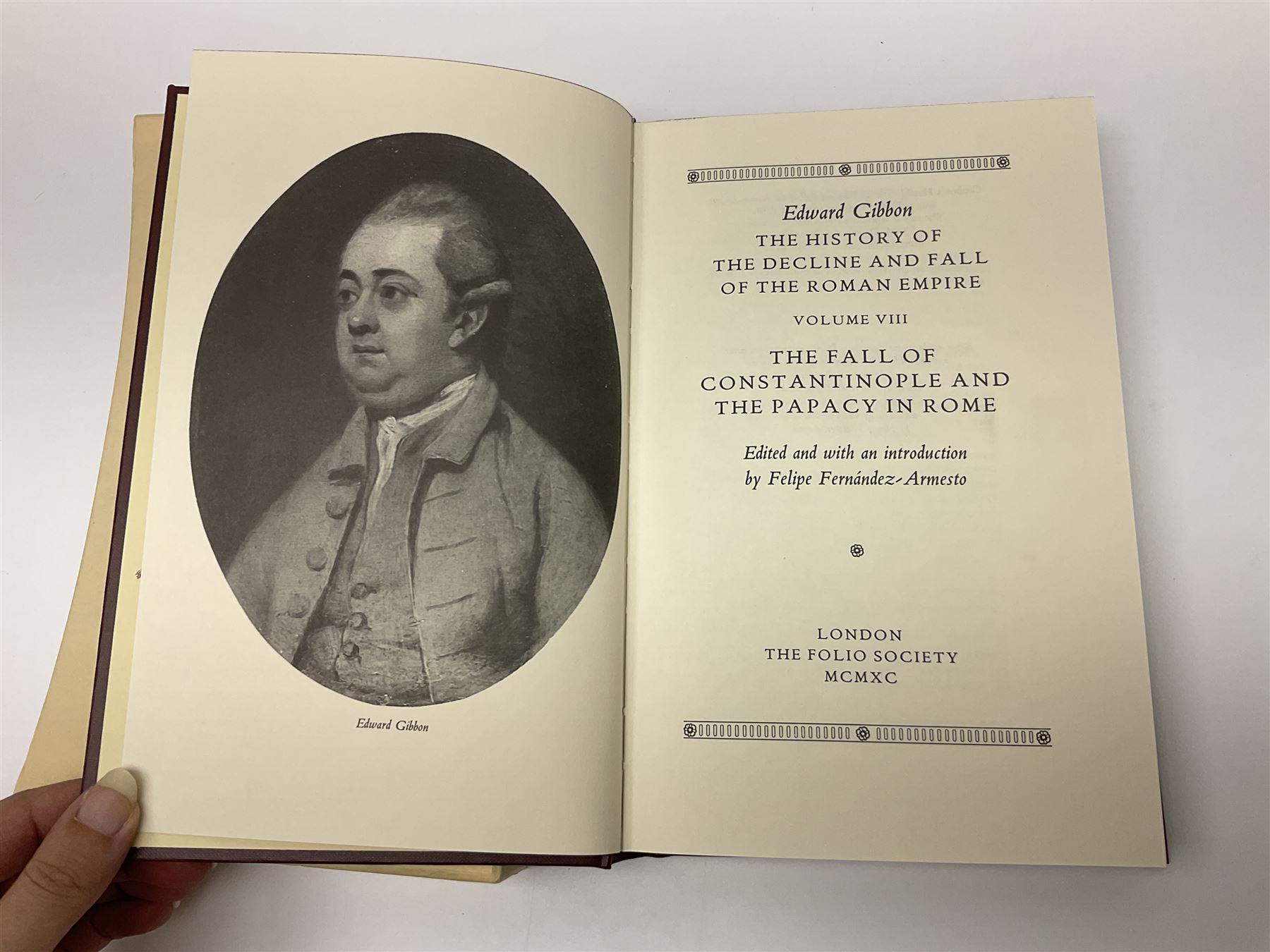 Folio Society - eighteen volumes including The History of the Decline and Fall of the Roman Empire, eight volumes, The History of England, five volumes etc, all with slip covers 