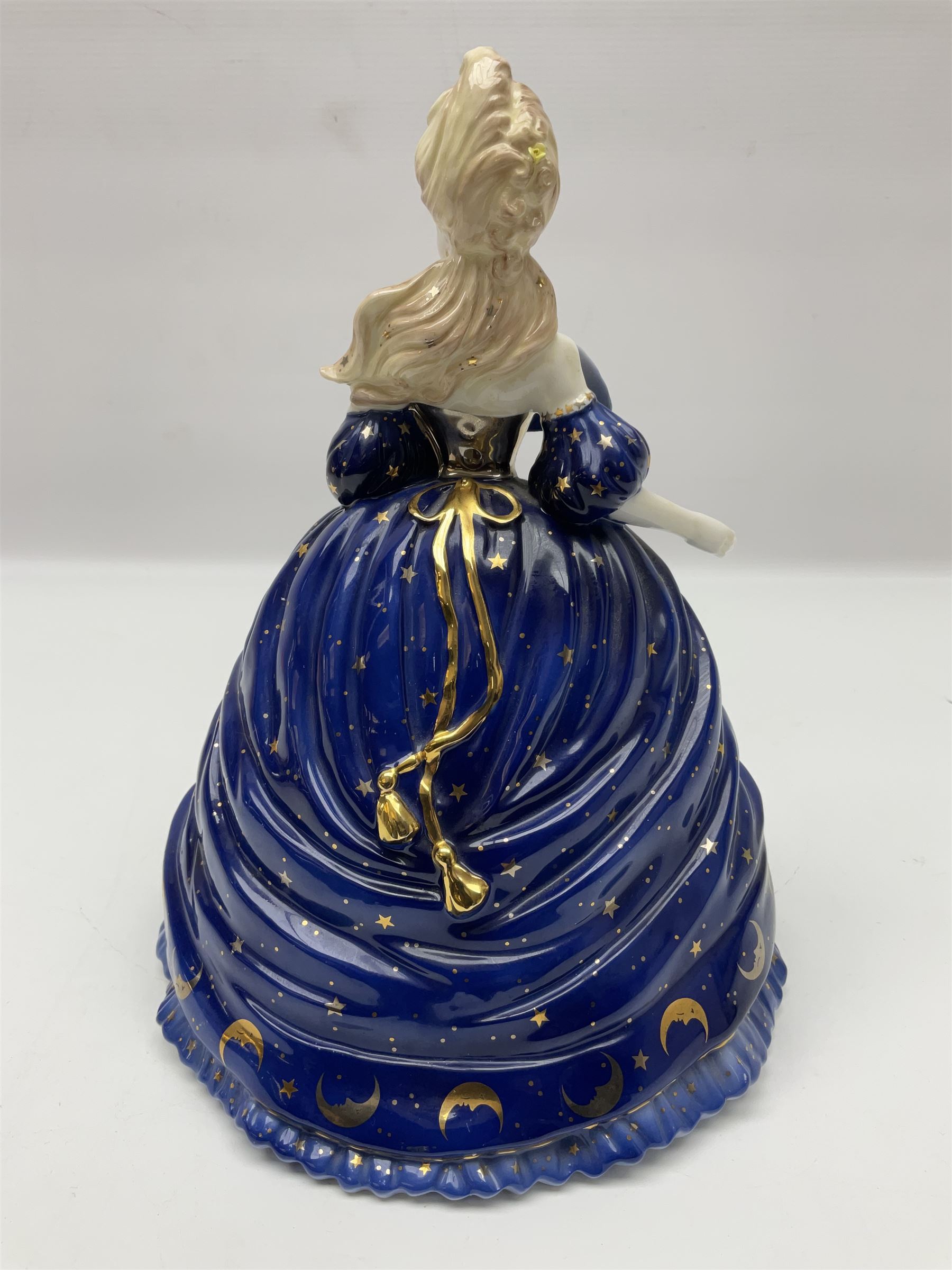 Coalport limited edition Millennium Ball figure, Moon, no 727/2500, boxed with certificate