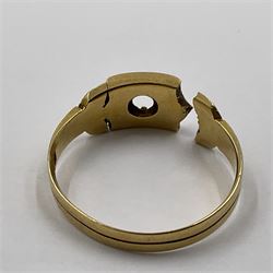 Victorian 18ct gold ring, hallmarked Chester 1876