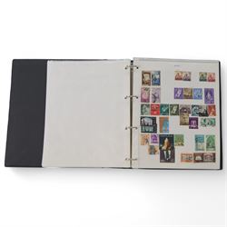 World stamps including Australia, Zimbabwe, Nigeria, Pitcairn Islands, Gilbert and Ellice, Bulgaria, Chile, United States of America, Tunisia, Poland, Greece, China etc, housed in ten ring binder folders