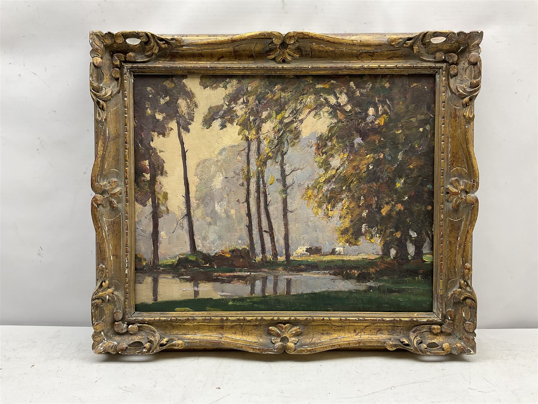 Owen Bowen (Staithes Group 1873-1967): 'The Mystery Pool', oil on canvas signed and dated '18, 39cm x 50cm 