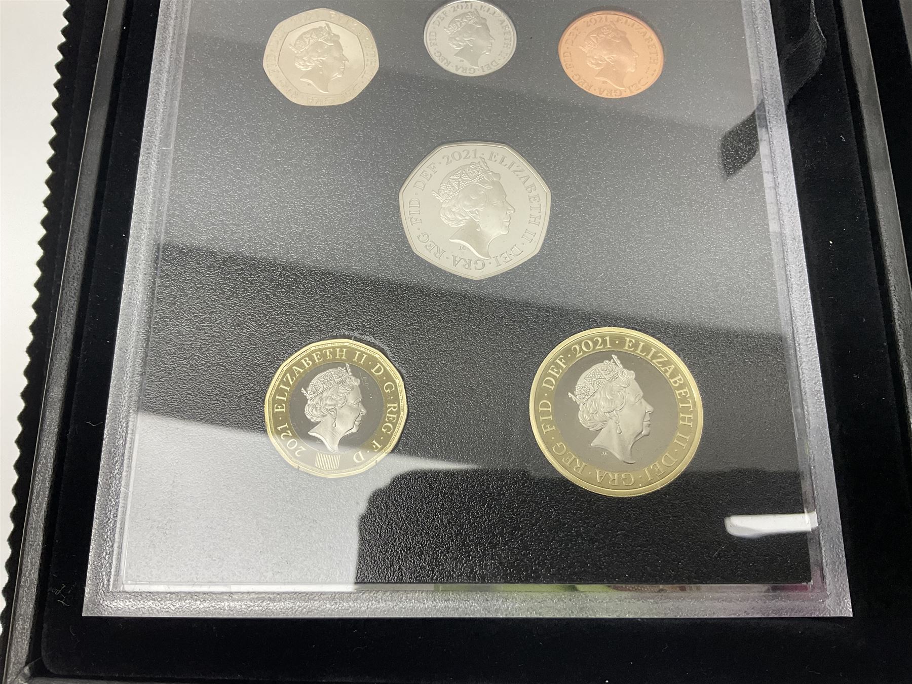 The Royal Mint United Kingdom 2021 proof coin set, cased with certificate