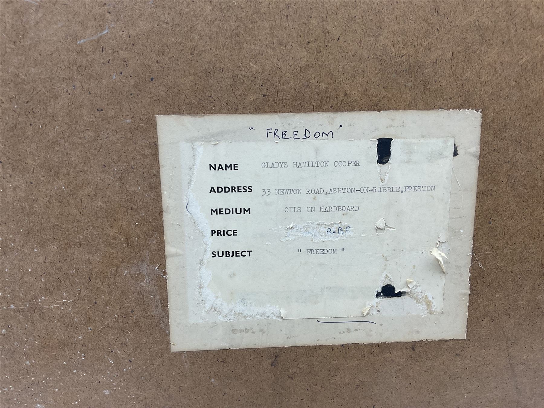 Gladys Hamilton Cooper (British 1899-1975): 'Freedom' - Wild Horses, oil on board, signed titled and dated 1957 verso 61cm x 76cm (unframed)