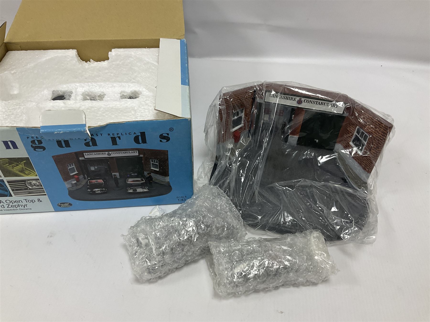 Lledo Vanguards - five 1:43 scale diorama sets comprising CD1002, PD1002, PD2002, RD 3002 and GD1002; with further Corgi 05508 Mini 7 racing club diorama set; all boxed (6)