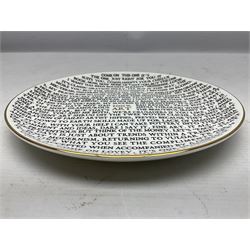Grayson Perry RA (b.1960) 100% Art plate, 2020 fine china plate, with artist's seal printed to the base, produced for the York Art Gallery, D22cm