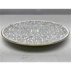 Grayson Perry RA (b.1960) 100% Art plate, 2020 fine china plate, with artist's seal printed to the base, produced for the York Art Gallery, D22cm