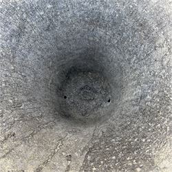 Pair of ornate Victorian style urns on plinth base, D40, H105 - THIS LOT IS TO BE COLLECTED BY APPOINTMENT FROM DUGGLEBY STORAGE, GREAT HILL, EASTFIELD, SCARBOROUGH, YO11 3TX