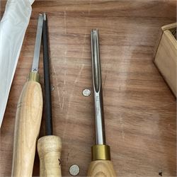 Robert Sorby and other wood turning chisels  - THIS LOT IS TO BE COLLECTED BY APPOINTMENT FROM DUGGLEBY STORAGE, GREAT HILL, EASTFIELD, SCARBOROUGH, YO11 3TX