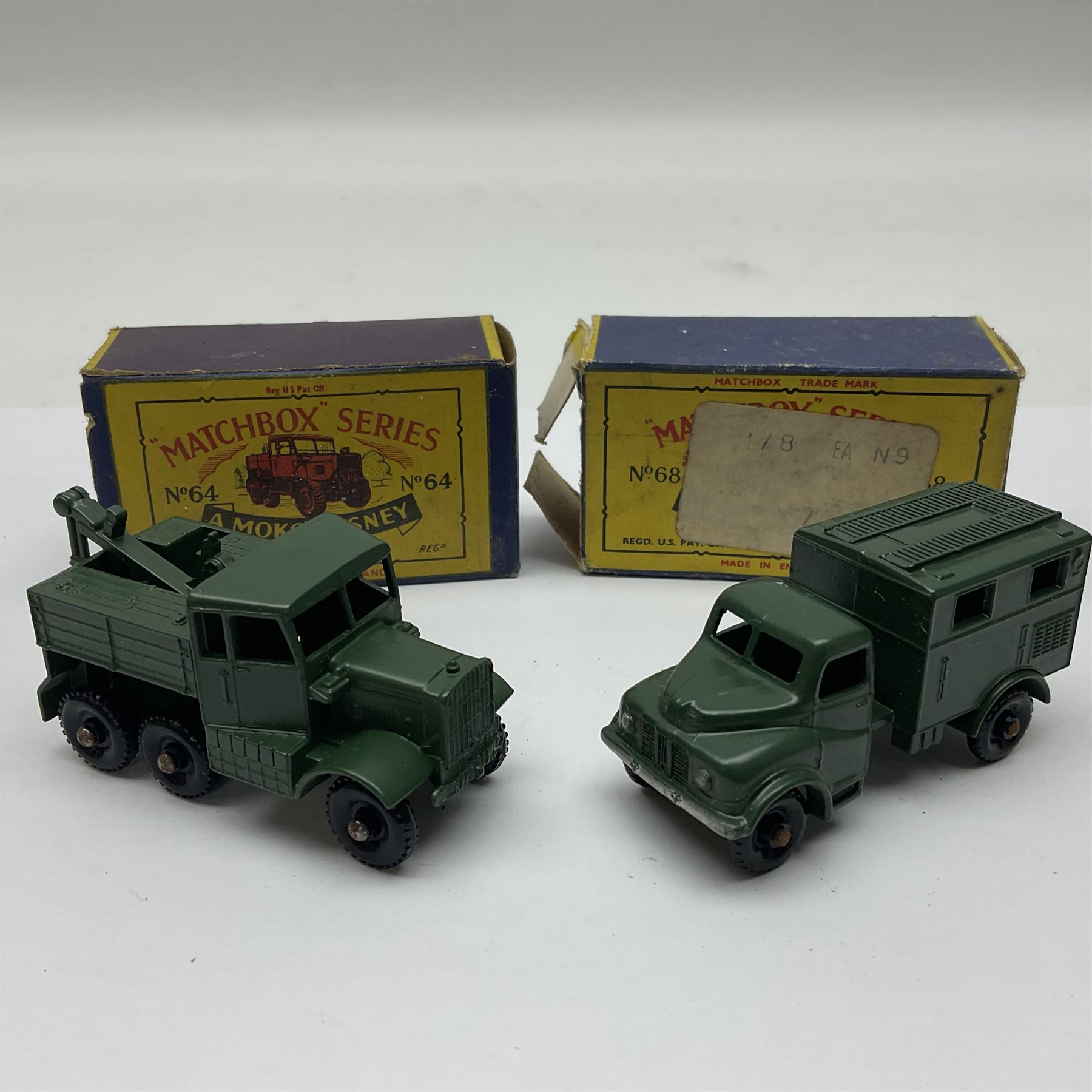 Moko Lesney - four Models of Yesteryear die-cast models comprising two 1925 Allchin Traction Engine no.1, Sentinel Steam Wagon no.4 and Fowler Showman’s Engine, all boxed; with two Matchbox 1-75 series models, Scammell Breakdown Truck no.64 and Austin MK 2 Radio Truck, both boxed (6)