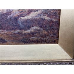 William Mellor (British 1851-1931): 'On the Llugwy - North Wales', oil on canvas signed, titled verso 19cm x 29cm