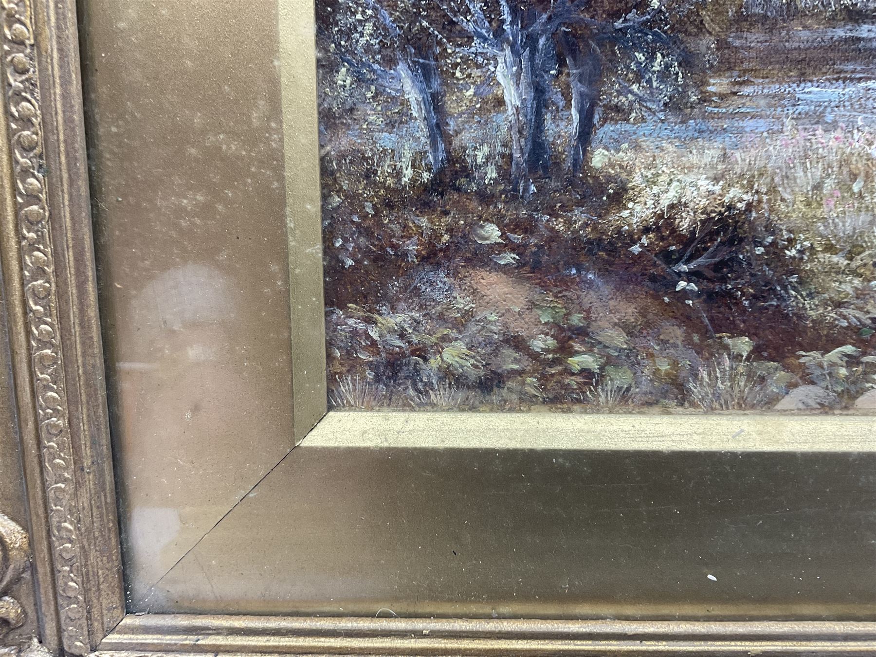 Robert John Hammond (British fl.1879-1911): Farmyard Scenes, pair oils on canvas signed 24cm x 34cm (2)