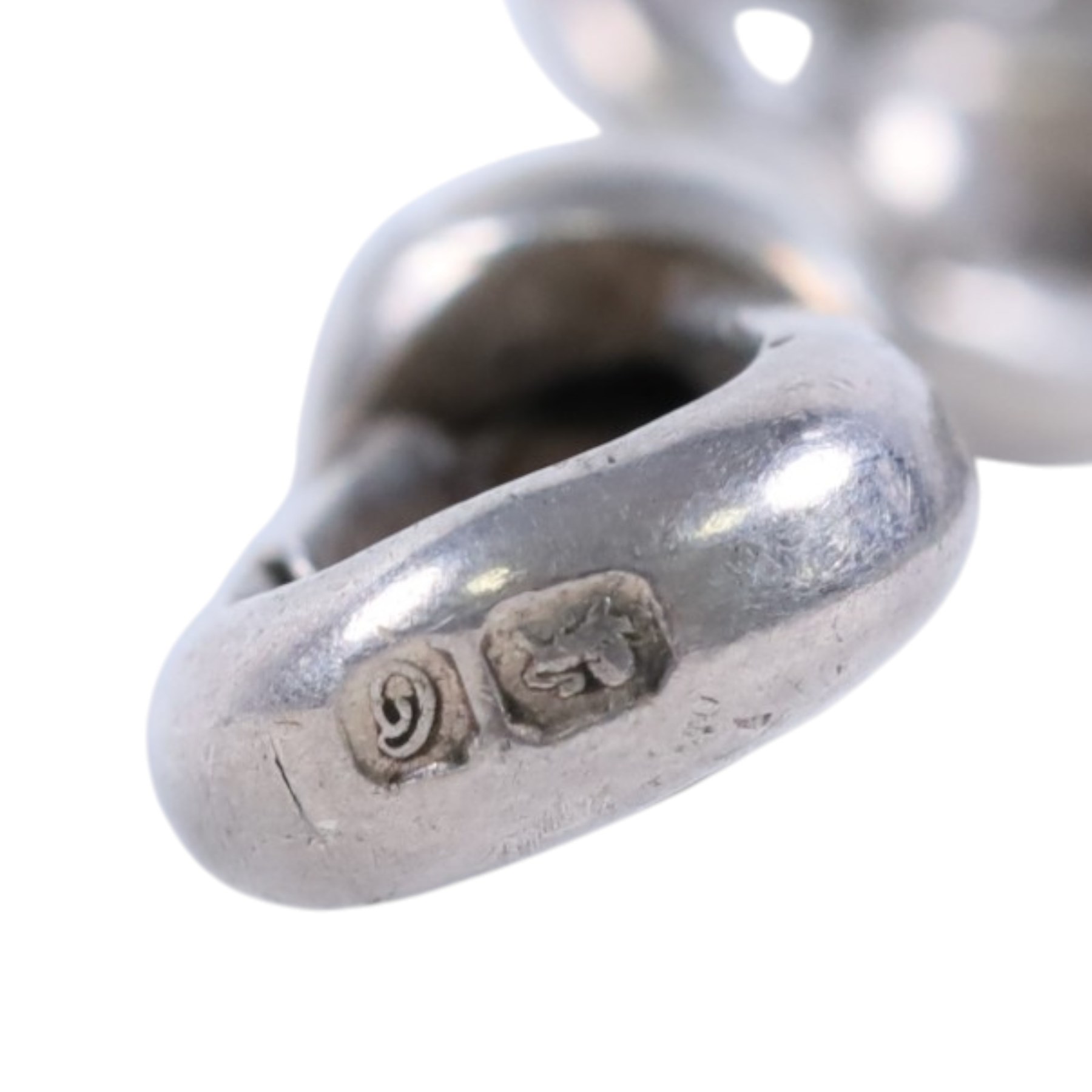 Two early 20th century silver watch chains, links hallmarked