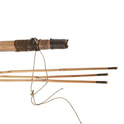 South American Indian carrying bag for blow pipe darts, together with African quiver with three barbed arrows