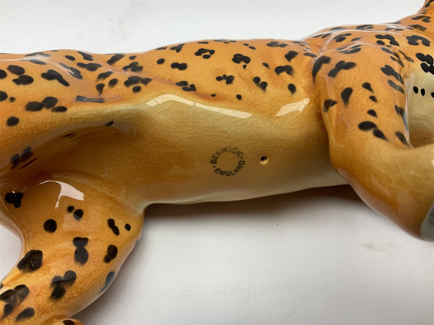 Group of Beswick figures to include leopard no 1082, rabbits, swan, pheasant no 1226 etc, all with marks beneath