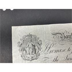 Bank of England Peppiatt white five pound banknote, April 3rd 1947 ‘L82 076450’