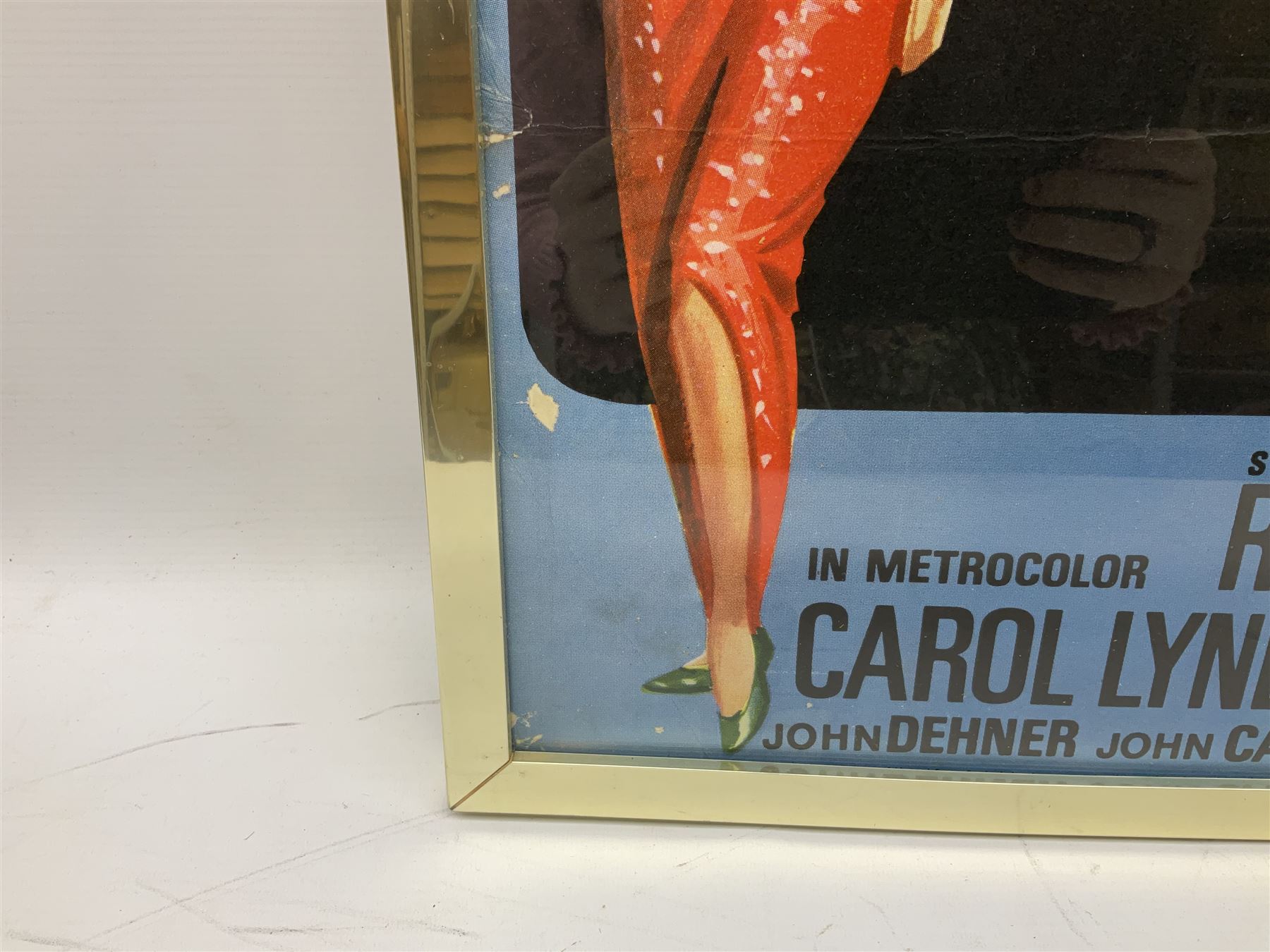 Helicopter Spies - Man from Uncle poster, framed and glazed, overall H79cm L104cm