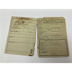 WW2 German Luftwaffe Service Record Folder and Book