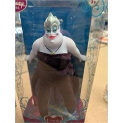 Five Disney Dolls, comprising Mattel Lady Tremaine, and The Disney Store Ursula, Mother Gothel, Hans and Lady Tremaine, all boxed