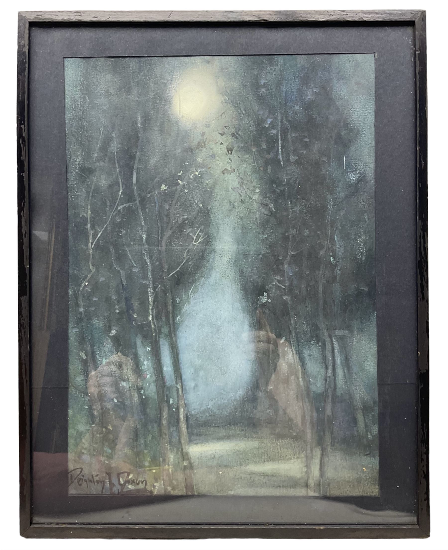 Joyce Deighton Dixon (British 1897-1954): Moonlight, watercolour signed 34cm x 23cm 