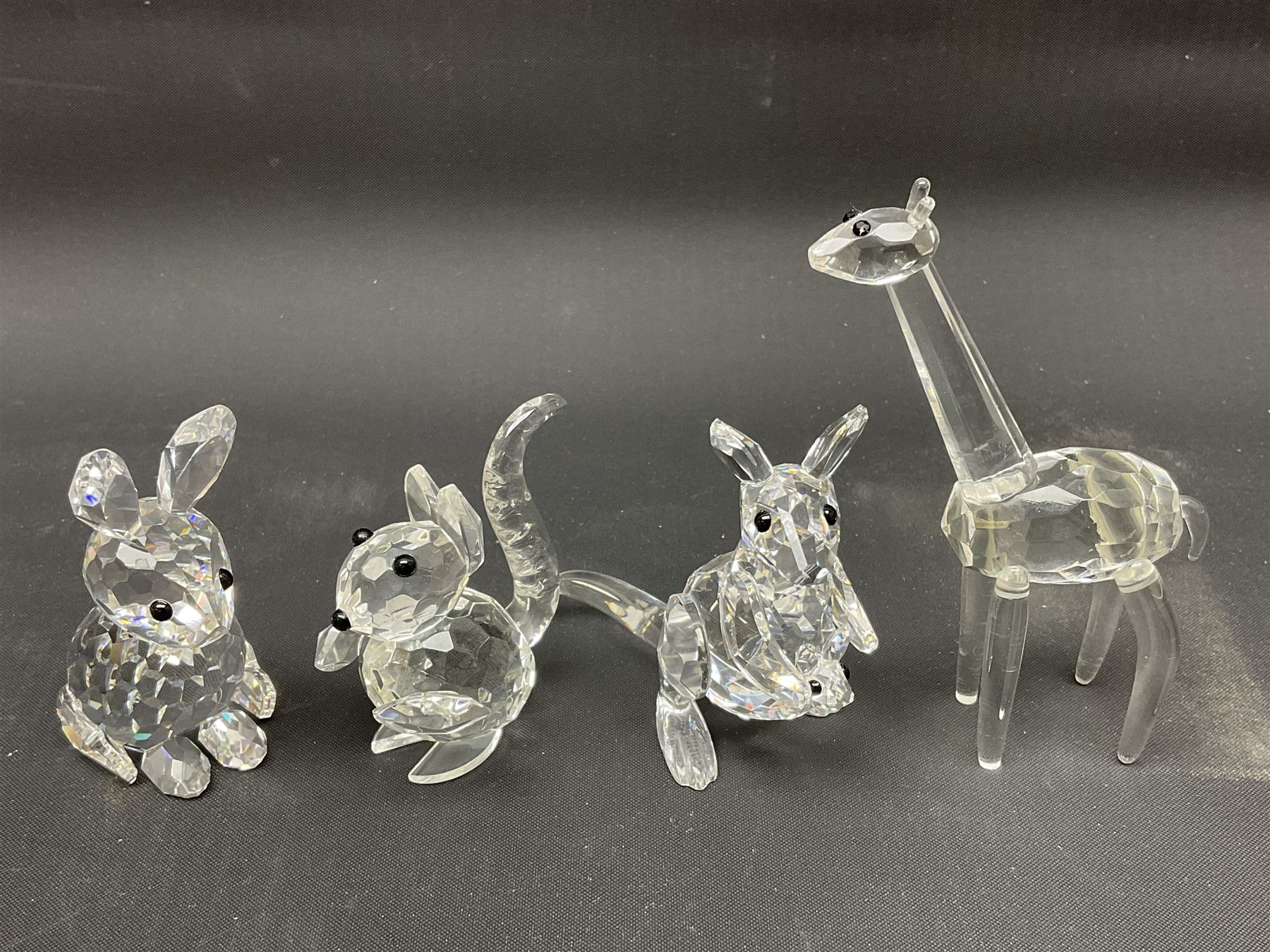 Collection of Swarovski Crystal animals, to include hedgehogs, snails, birds, mice and snakes, etc