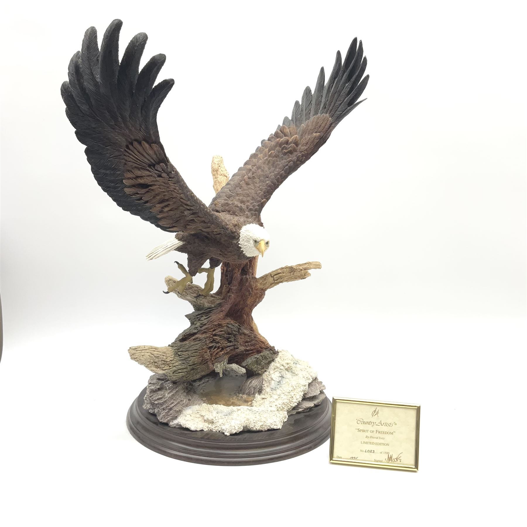 A large Country Artist limited edition figure, Spirit of Freedom 4023/1500, overall H45cm.