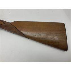 SHOTGUN CERTIFICATE REQUIRED: Fabbrica Armi F.lli Pietta Gussago BS Italy 12-bore side-by-side muzzle loading black powder double barrel percussion hammer gun, retailed by Navy Arms Co. Ridgefield N.J., the 71cm (28