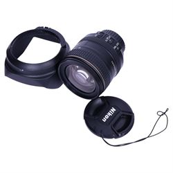 Three DSLR camera lenses, comprising Nikon Nikkor AF-S DX 35mm f/1.8G, boxed, Tokina AT-X Pro 11-16mm F28 Aspherical lens, boxed and Nikon Nikkor AF-S 16-80mm 1:2.8-4E ED lens and a 