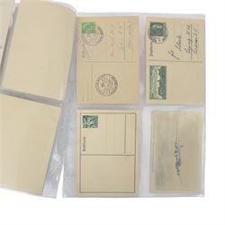 Fifteen German Third Reich and Dutch postcards, including Winter Help Work postcards, Dutch Anti Hitler cards and Third Reich Aeroplane cards
