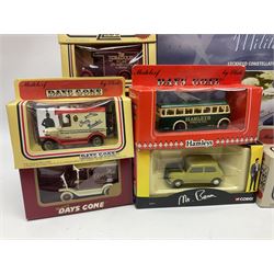 Corgi/Lledo - small collection of modern die-cast vehicles to include Corgi Aviation Archive 1:144 scale aircrafts 47111, 47301 and 47506; Lledo The RFC/RAC Anniversary Collection; quantity of Lledo Days Gone and Corgi models boxed and loose etc 