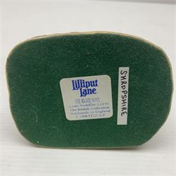 Twenty Lilliput Lanes, including The Right Note, Chatterbox Corner, Whistle Stop Gate, New Neighbours, Travellers Rest etc, all in original boxes