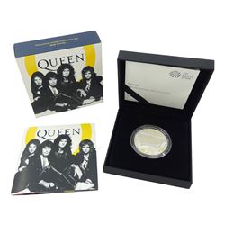 The Royal Mint 2020 Queen United Kingdom one ounce silver proof coin, cased with certificate