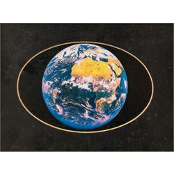 Stanley McMurtry (Mac) (British 1936-) original cartoon presented to Arthur C Clarke by the artist and the Daily Mail 1996, together with other items gifted to Arthur C Clarke, including Annigoni limited edition print of Sri Lankan model Sharmini signed and dedicated to Arthur and his brother by the model, two framed images of Earth, a Russian address book with a hand-written dedication to the first page and a framed image of a 22cm Ion Thruster, largest H85cm

Notes: This item is from the private collection of Arthur C. Clarke's brother.