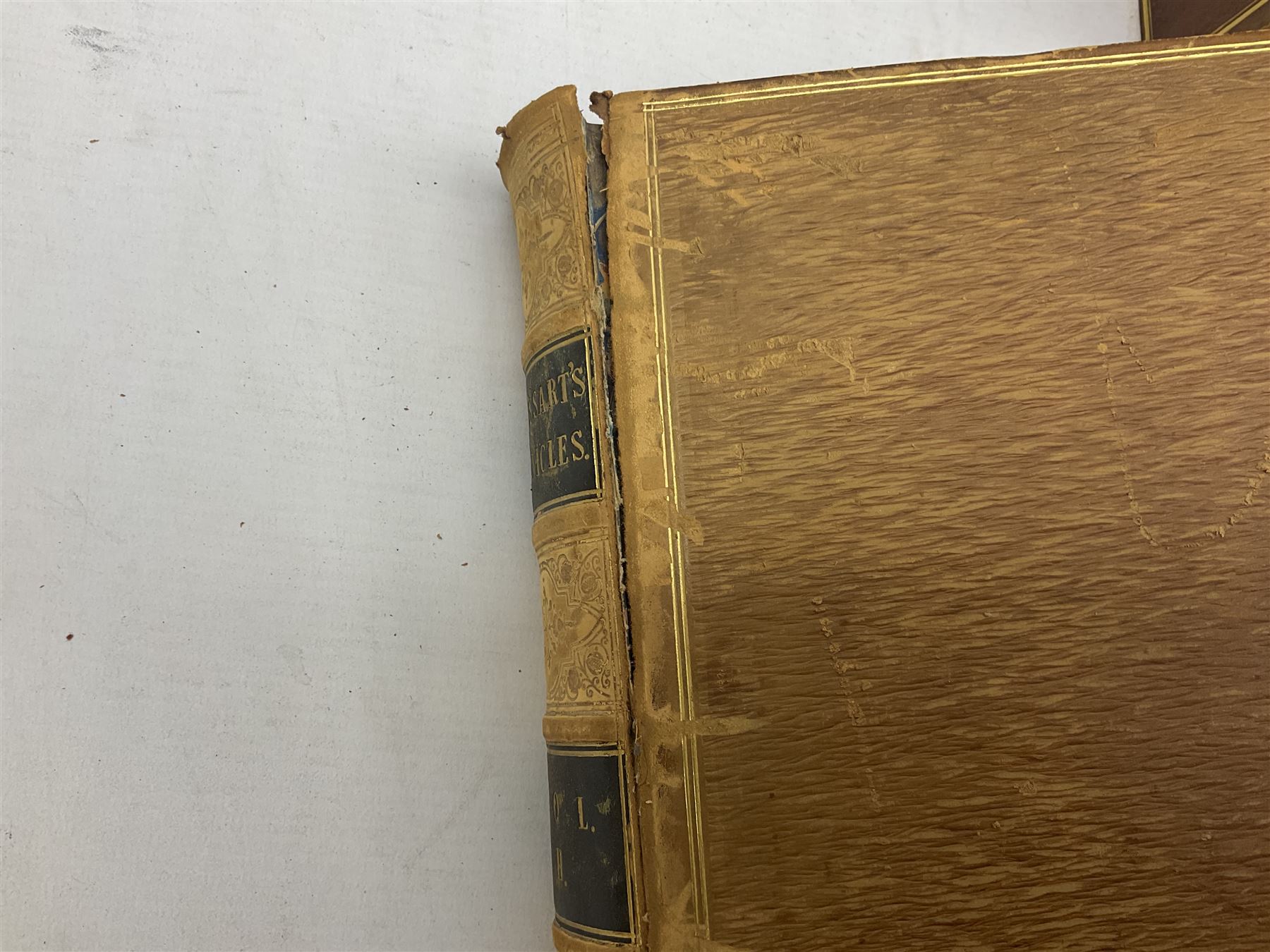 19th century and later leather bound books, to include Froissart, Sir John; Chronicles of England, France, Spain, Portugal, Scotland... two volumes London, 1812, Lyttleton, George: The History of England... two volumes London 1806, Clarke Adams; The Holy Bible, in six volumes, London 1836 and five other books 