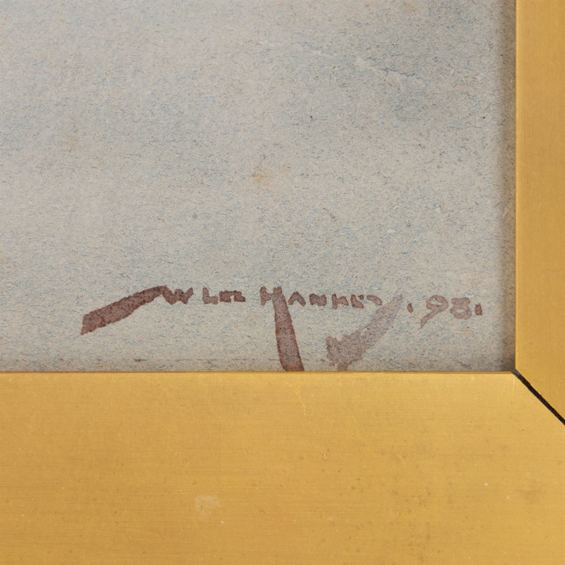 William Lee Hankey (British 1869-1952): 'On the Thames at Isleworth', watercolour signed and dated '98, titled on the mount 33cm x 51cm