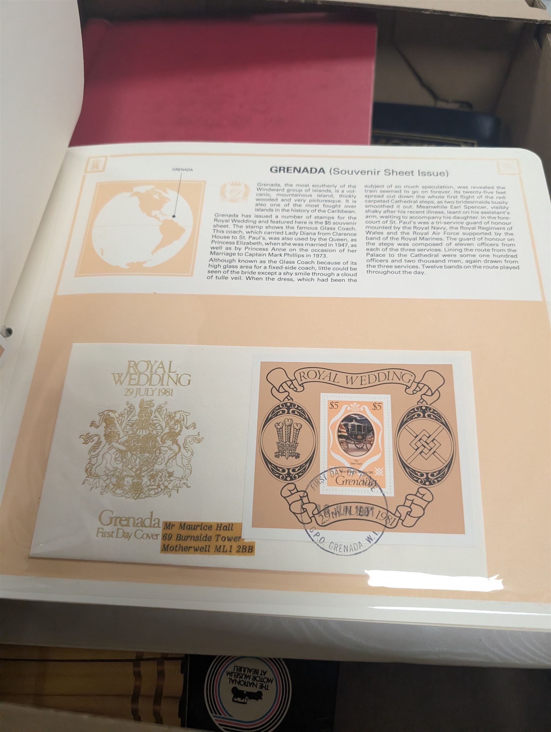 Collection of stamps, including 25th Anniversary Coronation albums, Royal Wedding First Day Covers album, Royal Mail Special Stamps 1986, 1987 and 1989, Locomotive Philatelica album, etc