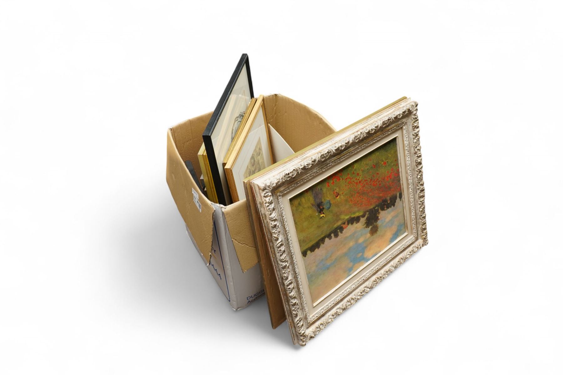 Collection of Framed Artworks, including: Jane Strother limited edition print  108/125 'Amaretti', Patrick Livingstone, 'Dying Flowers' 81.5cm x 101cm, 2 portraits, 2 caricatures, 2 landscapes and 2 prints. 