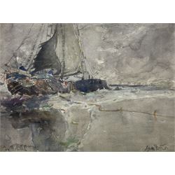 George Edward Horton (Newcastle 1859-1950): 'In Holland', watercolour signed and titled 24cm x 33cm