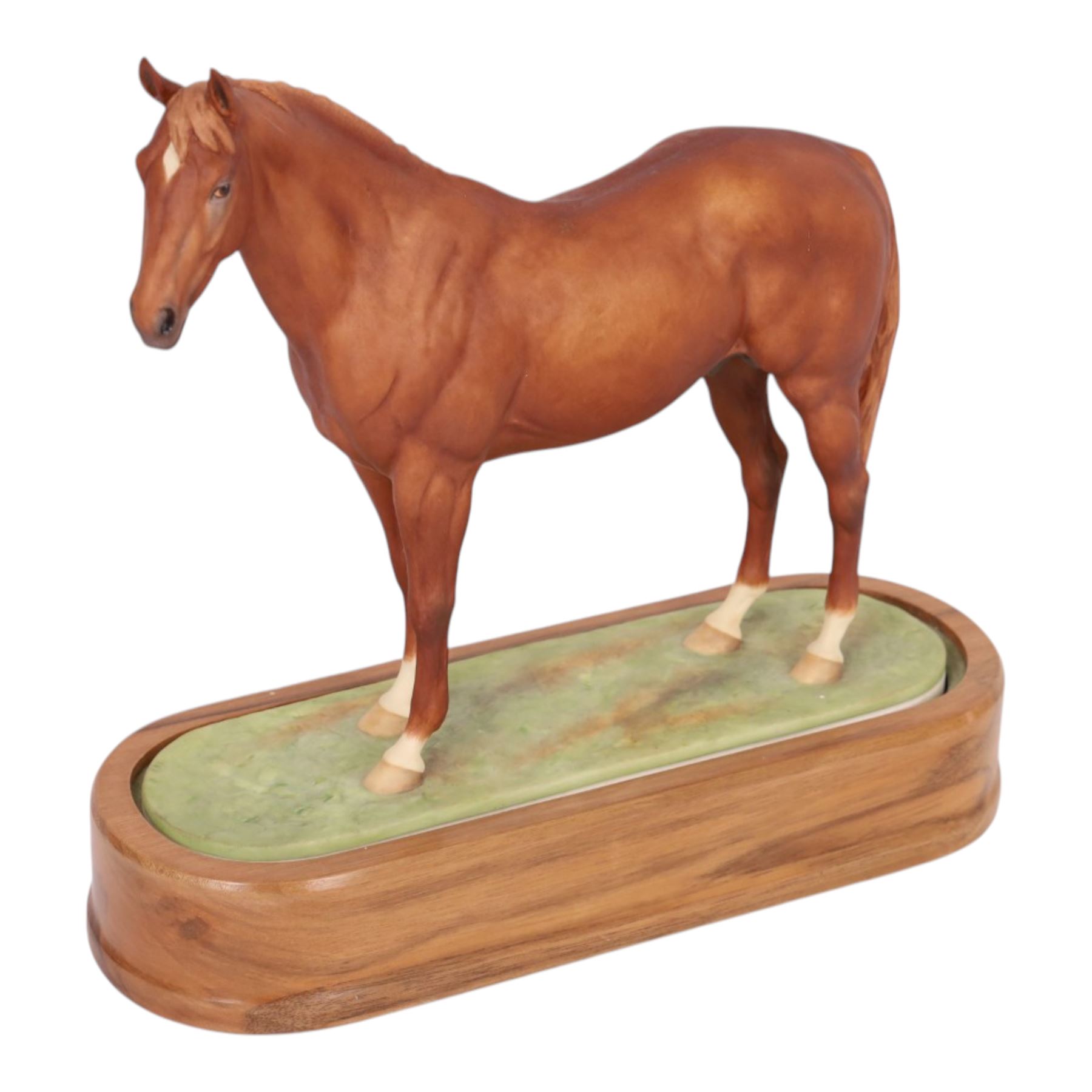 Royal Worcester equestrian figure, Hyperion modelled by Dorris Linder, H26cm