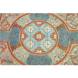 Loophouse - bespoke Lindisfarne Gospels design rug for the British Library, inspired by the St Mark gospel, limited edition of 20