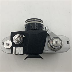Pignons Alpa 9d Reflex camera body, serial no. 51155, with 'Kern-Macro-Switar 1:1.8/50 AR' lens, serial no. 932389