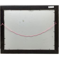 Follower of L S Lowry (Northern British 1887-1976): Busy Street Scenes, pair oil on canvas signed 'D Ayrton' max 40cm x 51cm (2)