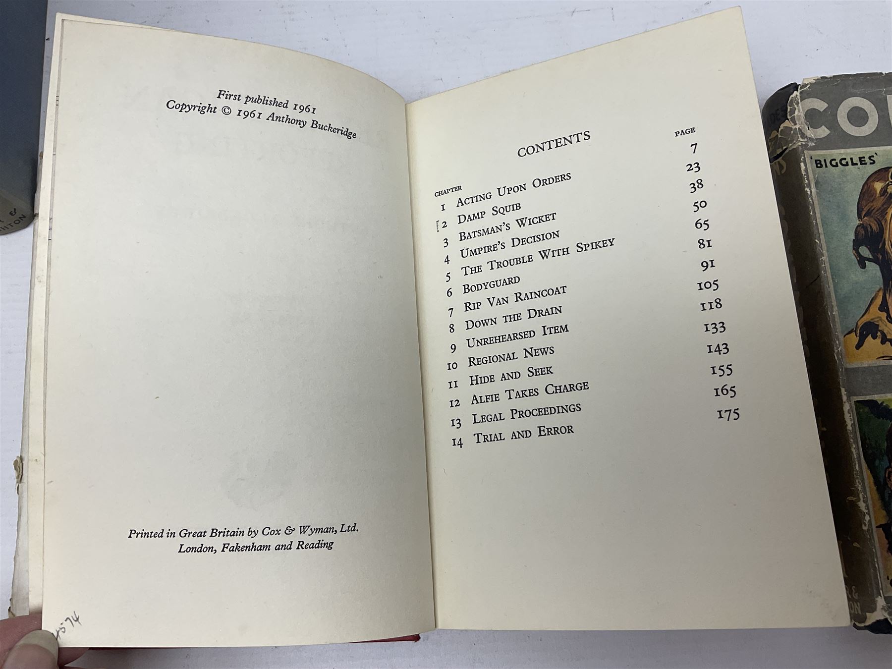 Collection of children's books, annuals and similar, including Enid Blyton; Bible Stories, full set of fourteen, Macmillan and Co 1955, Anthony Buckeridge; Rex Milligan Reporting, first edition Lutterworth Press 1961 and Rex Milligan Raises the Roof, second impression Lutterworth Press, 1956, apt. W.E Johns; Kings of Space, Biggles Follows on, Biggles Learns to Fly, Comrades in Arms, thee copies of My Garden an Intimate Magazine for Garden Lovers etc (29)