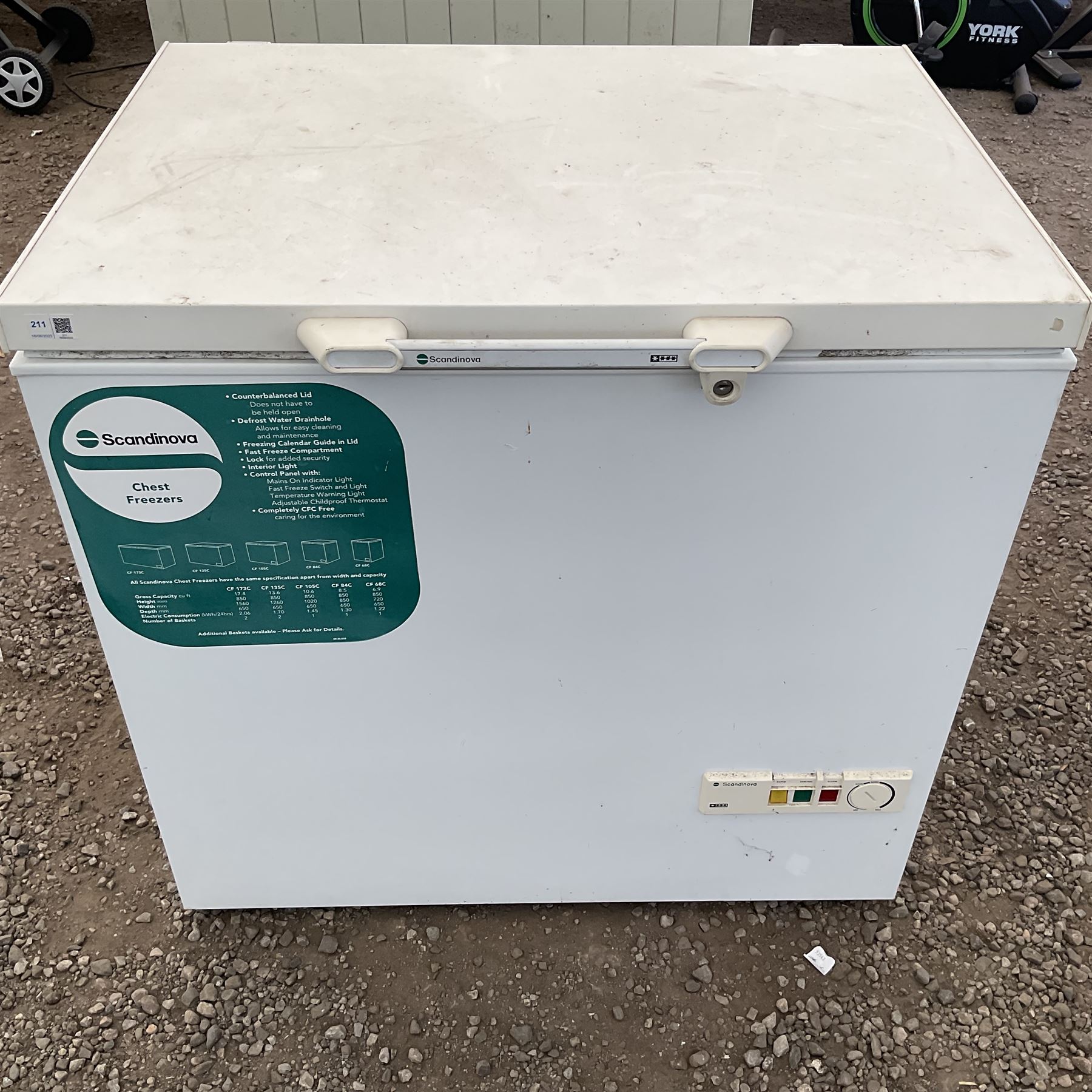 Scandinova CF 68C chest freezer  - THIS LOT IS TO BE COLLECTED BY APPOINTMENT FROM DUGGLEBY STORAGE, GREAT HILL, EASTFIELD, SCARBOROUGH, YO11 3TX