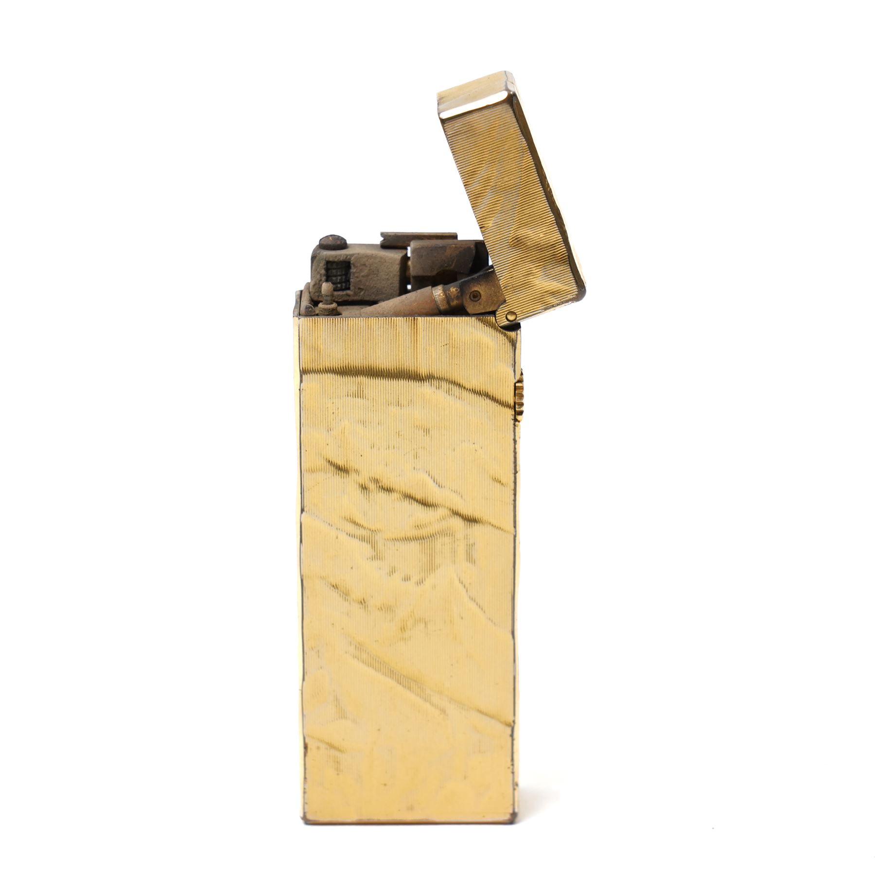 Dunhill gold plated Rollagas Silk Moire design lighter